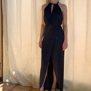 Sexy Suede Halter Dress (Nightcap)